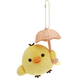 San-X Rilakkuma "Rilakkuma after the Rain" Hanging Plush Kiiroitori MO97901 H 4.1 x W 4.7 x D 3.0 inches (105 x 120 x 75 mm)