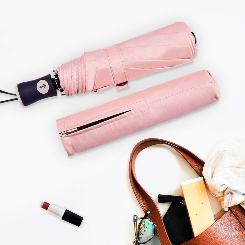 FDJASGY UV Sun Umbrella Compact Folding Travel Umbrella Auto Open