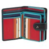 Visconti Leather Twofold Ladies Rainbow Multi Coloured Purse (RB51), Rfid