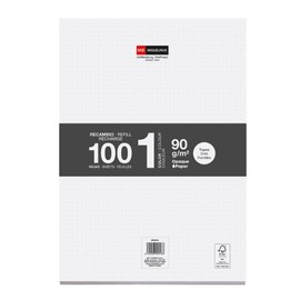 Miquelrius - Loose Leaf Refill Sheets 100 Loose Dots Size A4 Paper 90g No Drilling Required