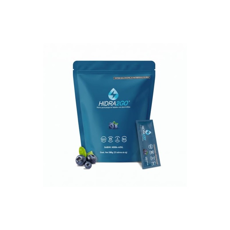 Hidra2go, Electrolitos Sin Azucar, Con Vitamina C, Complejo B, Magnesio