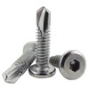 Fajoeda Pack of 40 Self-Tapping Screws Flat Head, 6.3 x