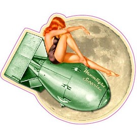 The Original Moon Light Surprise Pin Up Decals 5" from the United States