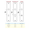 Beschläge Hamburg Emily Art 70-09 MPN PVD BB Door Handle