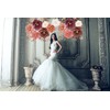 Bg3 Giant Flower Birthday Decoration Simple Half Birthday Decoration Paper