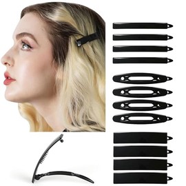 AURORA PIN 12pcs Hair Barrettes Set for Women and Girls, Hair Clips for Thick Thin Fine Hair, Non-metal Hair Accessories, Non-Slip Grip Handmade Snap Hairpin, BPA Free (LY2)