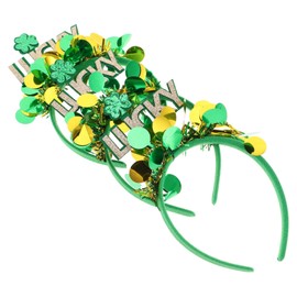 Healvian 3pcs Headband Green Headband Party Headband Patrick Headbands Patrick Headwear St. Patty's Headband Hat Headbands St Patricks Day Hair Accessories Festival Headband Plastic
