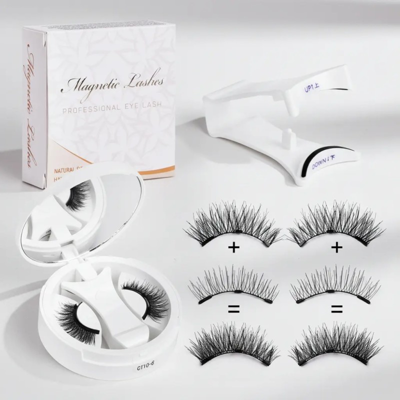 Kit De Clips Magnéticos Para Pestañas Postizas, Imanes Nat