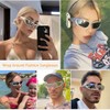 BAWUYI Fashion Y2K Wrap Around Sunglasses for Men Women 2000s