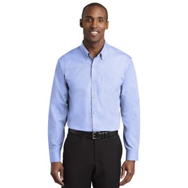 Red House Men's Nailhead Non-Iron Shirt, Blue Pearl, Small