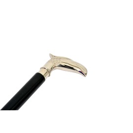 amayera nautical Eagle Head Walking Stick | Handcrafted 36-Inch Wooden Cane Silver Polished Designer Handle | Antique Black Wood Stick for Men & Women