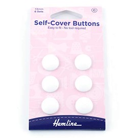 Hemline Hangsell Self Cover Buttons Nylon Self Cover Buttons