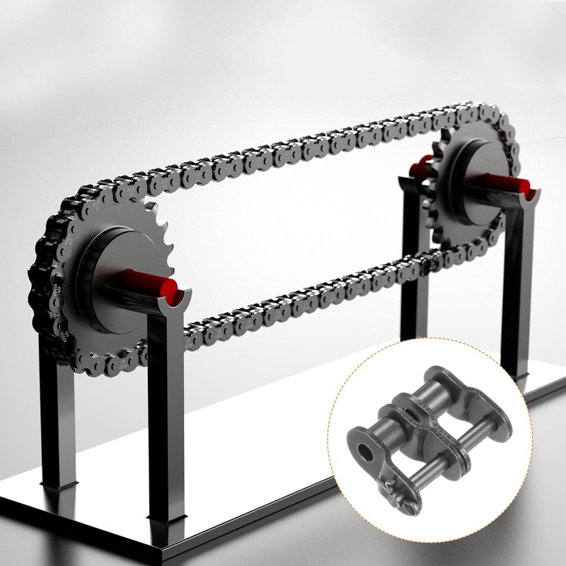 uxcell 8Pcs #40-2/08A-2 Double Chain Offset Half Link Roller 12.7mm