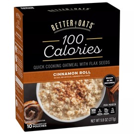 Better Oats OAT FIT Instant Oatmeal CINNAMON ROLL 9.8oz (3 Pack)