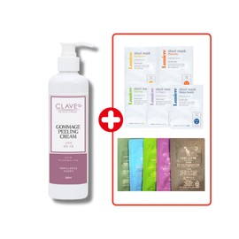 Clave Gomage Peeling Cream 300ml All Skin Exfoliator Esthetic Sample Paper Mix 10 Types / 끌라베 고마쥐 필링크림300ml 모든피부각질제거제 에스테틱 샘플지 혼합10종