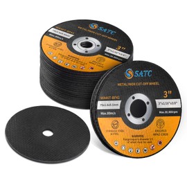 S SATC Grinder Wheel 25 PCS Cut Off Wheels 3 Inch Cut Off Wheel 3" x1/16 x3/8" Fits Any Angle Grinder Air Tool