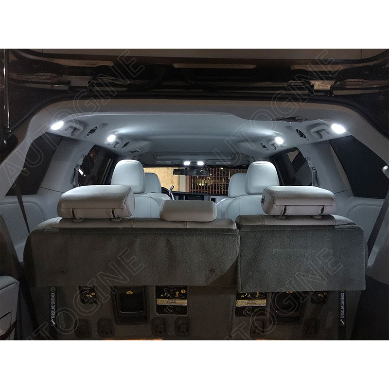 AUTOGINE White LED Interior Lights Kit for Honda Odyssey 2011