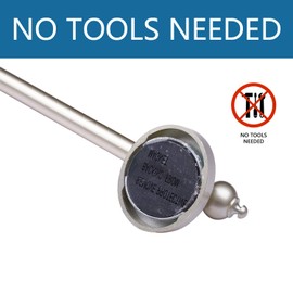 Magnetic Curtain Rods for Metal Doors，Multi-Use Adjustable Appliance for Windows Iron Steel Places，9-16 Inch，Nickel，2 Pack