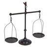 Creative Co-Op Black Decorative Antique Iron Balance Scale with Bird