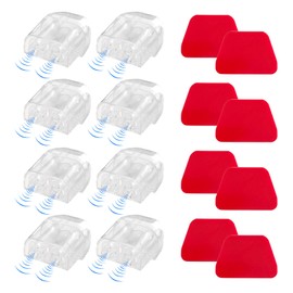 SHMZK 8 PCS Deer Whistles for Car, Deer Whistles Animal Warning Device to Avoid Collisions, Animal Alert Deer Repellent Devices for Cars Trucks Motorcycles, Car Accessories (Transparent)