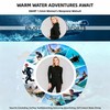 SBART 1.5mm Womens Wetsuit Full Body Back Zip Neoprene Diving