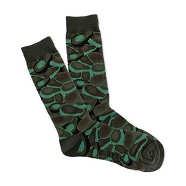 K. Bell Socks - Calcetines divertidos para mujer, diseño de Happy Hour Crew – 1 pares, regalos divertidos y lindos para cultura pop, Camuflaje aguacate (verde), 10-13