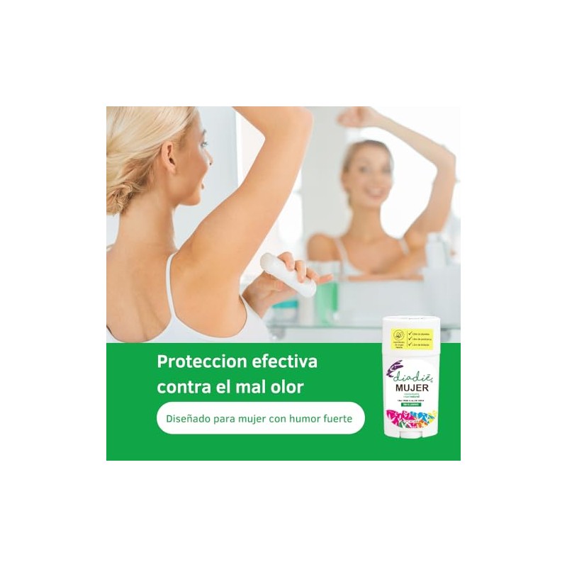 DIADIE Desodorante natural Barra, Kids Original + Mujer 24hrs 3