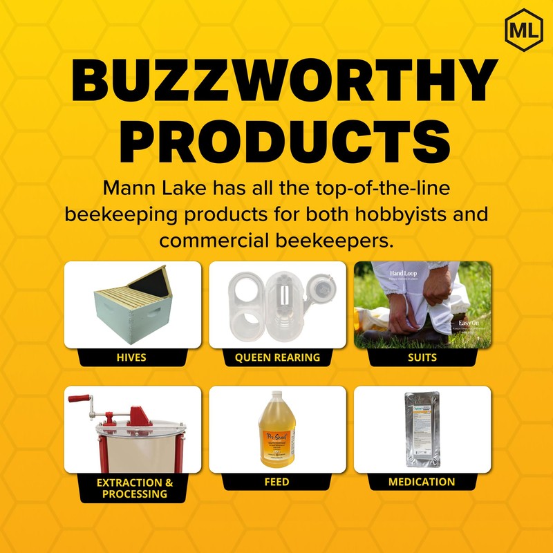 Mann Lake HopGuard 3, Optimal Bee Colony Mite Control, Compatible