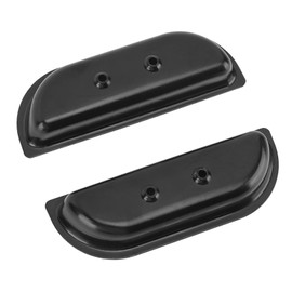 Akozon 1 Juego de Reposabrazos de Panel de Puerta, Portavasos de Metal, Vasos de Repuesto para Truck F-100 1973 a 1979 en Negro