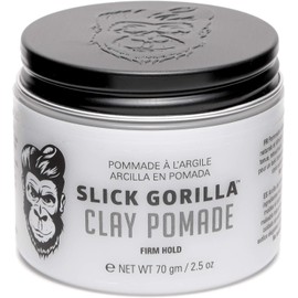 Slick Gorilla Clay Pomade – 70g | Strong Hold & Matte Finish | Adds Texture & Definition | Reworkable Styling for All Hair Types | Water-Based & Easy to Wash Out