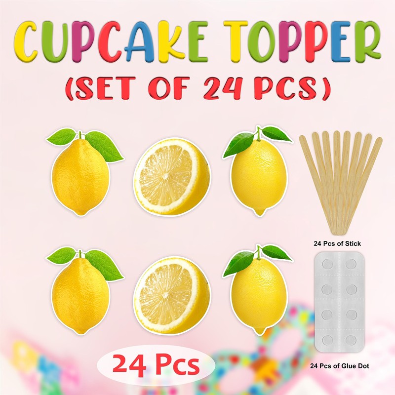 Lemon Cupcake Topper