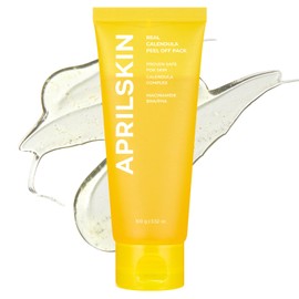 APRILSKIN APRILSKIN Calendula Flower-Infused Facial Peel Off Mask, 3.52 fl. oz, PHA, BHA & Niacinamide gently exfoliates, removes impurities, improves uneven skin tone, and minimizes pores, Korean Skincare