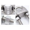 10x Stainless Steel Wire Rope Grip Clip Cable Clamp 6mm