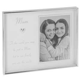 Shudehill Giftware From The Heart 4x6 Photo Frame - Mum, Nan, Family, Friend or Graduation Themed Designs with Meaningful Quote, Gift Idea (Mum)
