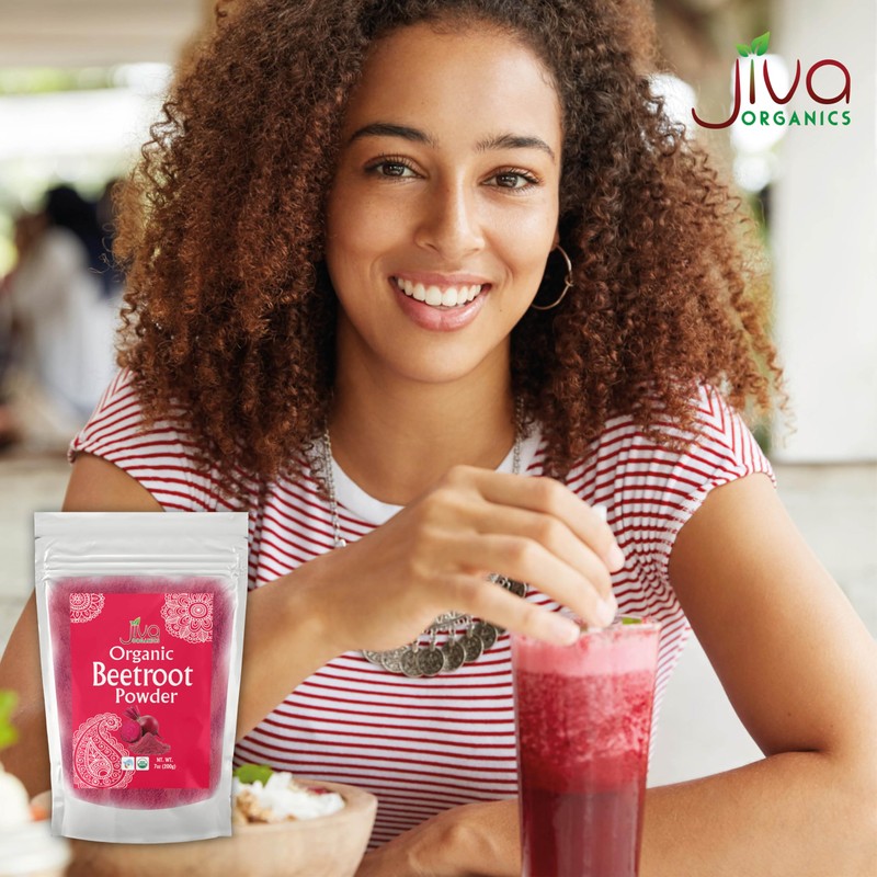 Jiva Organics Beet Root Powder 7 Oz Bag - for