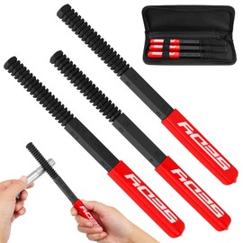 Thread Restorer File Chaser Set: 3-Piece Thread Restoring Chaser Files Metric and SAE Thread Restorer File Set Thread Repair Tool for Hardware DIY