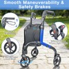 Soaids 3 Wheel Walkers for Seniors, Lightweight Foldable Rolling Rollator