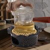 WOOXGEHM Ceramic Teapot Warmer Set, Japanese Ceramic Thermal Jug with