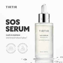 TIRTIR SOS Serum - Suero facial que potencia el brillo radiante - Rellenador, antienvejecimiento, hidratante - Piel visiblemente suave y luminosa - Si