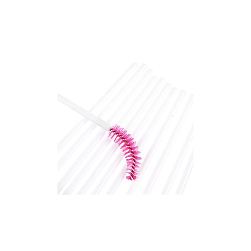 100pcs Disposable Eyelash Brushes for Eyebrows, Castor Oil, Mascara Sticks,