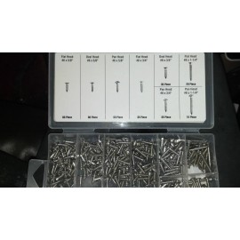 Store House 320 PIECE AUTO TRUCK STAINLESS STEEL SCREWS INT/EXT RESISTS RUST MULTI USE TRIM