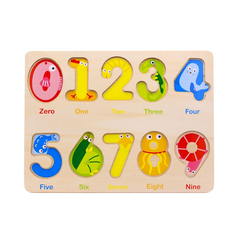 Toddler Puzzles for kids age 2-4 years old-Wooden Learning Number