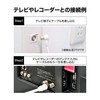 Nippon Antenna TV Connection Cable S4C 6.6 ft (2 m),
