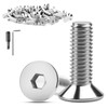 XRXYMQ 30 Pieces Countersunk Hex Socket M6 x 30 mm