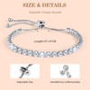 SUNSH Bracelet for Women,Sterling Silver Tennis Bracelet Crystal Slider Bracelet