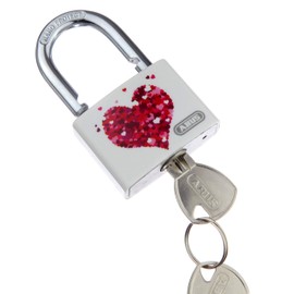 ABUS T65AL/40 My Love Heart/Beach Aluminium Padlock Assorted models