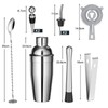 Sosayet Cocktail Shaker Set, 10-Piece Stainless Steel Cocktail Set with