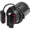 Hopkins 7 Blade to 4 Wire Flat Vehicle To Trailer Connector Adapter Plug, Universal Fit for Vehicles with 7 Blade Adapters (47345)