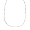 Cream Dot Necklace, Women's Popular, Long, Pearl, 0.2 inches (6