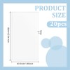BENECREAT 20pcs Clear Acrylic Sheet 3 mm Thickness 90 x